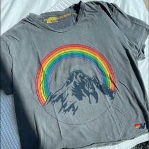 Mountain Rainbow Boyfriend Tee